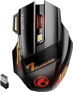Rechargeable Wireless Gaming Mouse - Silent Click,…