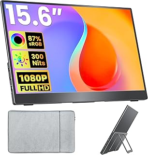 Portable Monitor 15.6 Inch FHD 1080P HDR IPS…