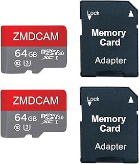 Compare 2 Pack 64GB TF Card with Adapter, HighSpeed Memory Card, U3 C10 A1 V30 Memory TF Card Up to 92MBS for SmartphonesTabletsCamerasCar RecordersGame Consoles at KSA Price