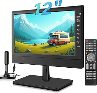 Compare 12" Portable Flat Screen Tv, Small Tv with Digital TunerHdmiUsbHeadphone InputAcDcInput 12VKitchenCaravan and Monitor at KSA Price