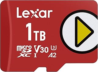 Compare Lexar 1TB Play Micro SD Card, UHSI, C10, U3, V30, A2, Full HD, 4K, Up to 205140 MBs microSDXC Memory Card, Expanded Storage for NintendoSwitch, Gaming, Smartphones, Tablets LMSPLAY001TBNSNU at KSA Price