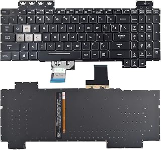 Compare Replacement Keyboard Compatible with Asus TUF Gaming FX505 FX505DD FX505DV FX505DU FX505DY FX505GD FX505GE FX505GM FX505GT TUF705DD TUF705DT TUF705DU with RGB Backlight at KSA Price