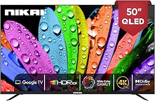 Compare Nikai 50 Inch 4K QLED Ultra HD Smart Google TV, Hands Free Voice Control, Game Master, Dolby Vision + Atmos, 4K HDR10+, Effortless Connectivity with Android & Apple devices  NPROG50QLED at KSA Price