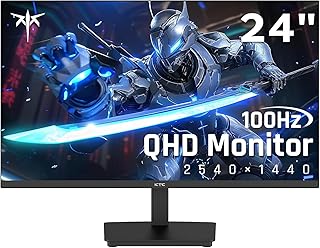 Compare KTC 24 Inch QHD 2560x1440 IPS Computer Monitor, 100Hz ZeroFrame 2K Gaming Office Monitor, Adaptive Sync, HDR10, VESA, Tilt Adjustable, Low Blue Light, DisplayPort, HDMI, H24T27 at KSA Price