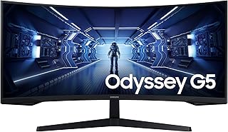 Compare Samsung 34" Black Curve Monitor, 250 cd㎡, 21:9, Mega DCR, HDR10, UHD, 3,440 x 1,440, 1 MPRT, 165Hz, Eye Saver Mode, Flicker Free, FreeSync Premium, Black at KSA Price