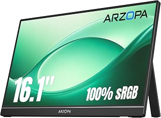 Compare ARZOPA 16.1" Portable Monitor, 1920×1080 FHD IPS Portable Monitor for Laptop with Singlerod, Support HDMITypeCUSBC, Eye Protection Gaming Screen for LaptopPCMacPS345Xbox at KSA Price