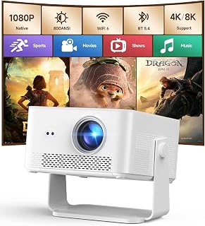 Compare Smart Projector with 4K Support, Portable Projectors with Wifi6 and BT5.4 at KSA Price