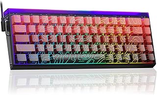Compare AULA Hero 68 Gaming Keyboard, Mechanical, Hall Effect Magnetic Switch, 0.01 mm Adjustable Actuation Rapid Trigger, 8K Polling Rate, Side Engraved, 60% RGB Keyboard with Cable, QWERTY Red and Black at KSA Price