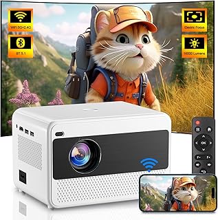Projector with 5G WiFi Bluetooth, 16000 Lumens…