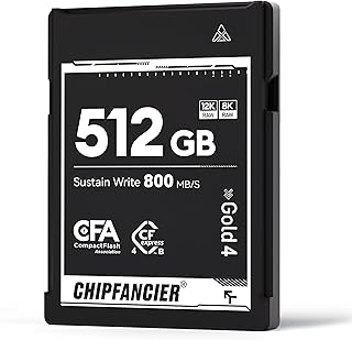 Compare CFexpress 4.0 Type B 512GB Memory Card Up to 3550MBs Read 1550MBs WriteRaw 8K Video Recording Compatible with Nikon D5D6Z7Z9 Panasonic Canon EOS DJ for Photographers Black at KSA Price