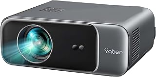 Compare YABER 700 ANSI WiFi6 Bluetooth Projector, 4K Video Support, 1080P Full HD, Auto FocusTrapezoidal Correction, Portable Home Cinema Projector with Bag, Compatible with SmartphoneTV at KSA Price