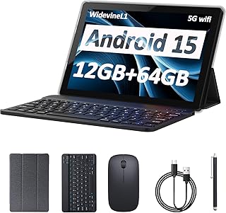 Android 14 Tablet 10 Inch, 8GB RAM+64GB ROM+1TB…