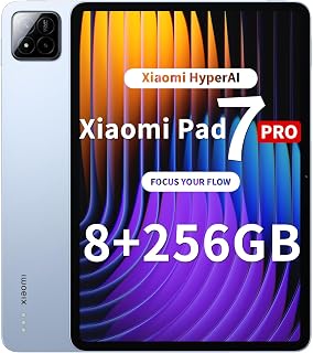 Compare XIAOMI Pad 7 Pro Tablet, 11.2 Inches, 8+256GB, 3.2K 144Hz Display, Snapdragon 8s Gen 3, 8850mAh Battery, HyperAI, Quad Speaker, Seamless Desktoplike Experience, Blue at KSA Price