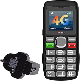 Compare TTfone TT890 4G Senior Phone – Easy to Use Big Button Mobile Phone with Emergency Assistance Button, USBC Charging, Bluetooth, Camera – Unlocked with Mains Charger at KSA Price