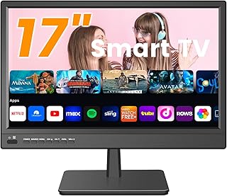 Compare 17 Inch Smart TV,Small Television with HDMI Input,Builtin Digital TunerUSBSupports WallMountedfor Bedroom,Kitchen,RV  Includes Remote ControlBlack at KSA Price
