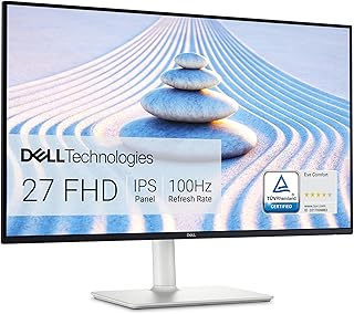 Compare Dell S2725HS 27 Inch Monitor, FHD 1920x1080 Display, 100Hz Refresh Rate, 1500:1 Contrast Ratio, TÜV Rheinland Eye Comfort 4 Star, Integrated 2x5W Speaker, HeightTiltSwivelPivot Ash White Color at KSA Price