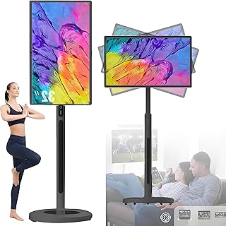 Compare 21.5242732Inch Portable Touch Screen Monitor,Smart TV on Wheels,Height Adjustable Stand,610H Battery,4+64GB Storage,Rotatable Display for Home TheaterOfficeOutdoor 32in8G+128GBlack at KSA Price