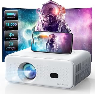 [Electric Focus] Mini Projector with 5G WiFi 6…