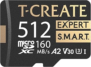 Compare TEAMGROUP TCreate S.M.A.R.T A2 512GB Micro SDXC U3 V30 4K RW Speed up to 160150 MBs High Speed Flash Memory Card for Creators, Compatible with GoPro, Insta360 TTCS512GIA2V3003 at KSA Price