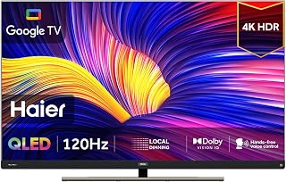 Haier 65 Inch QLED 4K HDR UHD 120Hz GOOGLE…