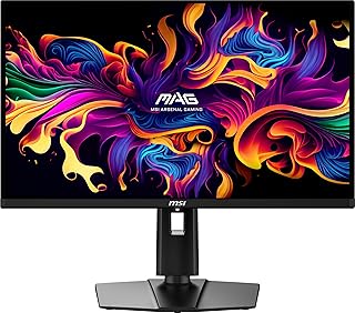 Compare MSI MAG 271QPX QDOLED E2 27inch 2K Gaming Monitor, 2560 x 1440 QHD, 0.03ms Response Time, 240Hz, True Black HDR 400, HDMI, DP Port, Tilt and Height Adjustable at KSA Price