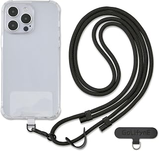 Compare Universal Phone Lanyard for iPhone 16 Pro Max & Most Smartphones, 6mm Adjustable AntiTheft Crossbody Cell Phone Strap with 2 NonAdhesive Tether Tabs for Men & Women at KSA Price