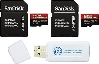 SanDisk 256GB Extreme Pro 2 Pack MicroSDXC Cards…