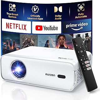 Aurzen EAZZE D1 Smart Projector with WiFi and…