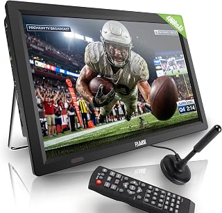 14 inch small portable TV with antenna, battery…