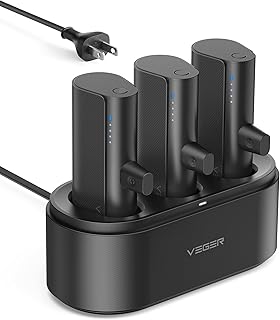 Compare VEGER Portable Charger for Android, 5000mAh Power Bank 20W Fast Charging Mini Portable Charger Battery Pack, Small Power Chargers with Shared Charging Station Dock for Samsung at KSA Price