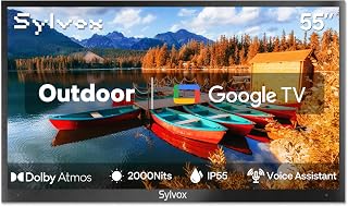 Compare SYLVOX 55" Outdoor TV, 4K HDR10, Anti‑Glare, Dolby Atmos, Smart Google TV at KSA Price