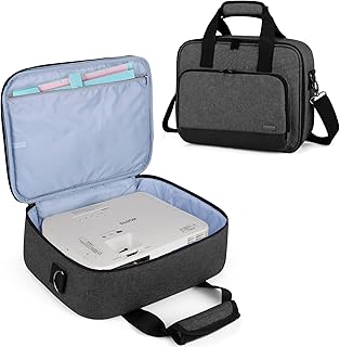 Compare LUXJA, Projector Bag with Accessories Storage Pockets Medium,13.75 x 10.5 x 4.5in, Black at KSA Price