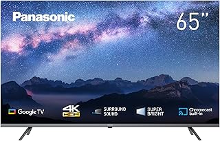 Compare Panasonic 4K HDR UHD Smart 65" Google TV, Chromecast builtin, Hands Free Google Assistant, 4K Studio Color Engine, Hexa Chroma Drive  TH65MX740M at KSA Price