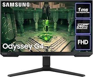 Compare Samsung Odyssey G4 LS25BG400EUXXU 25" 240Hz 1ms IPS Full HD Gaming Monitor  240Hz, 1ms, 2xHDMI, Displayport, Height Adjust at KSA Price