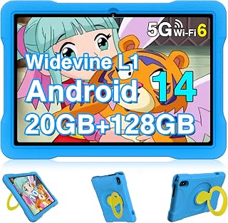 Kids Tablet Android 14, 10.1 inch Tablet for Kids,…