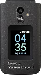 Compare Verizon Prepaid TCL Go Flip 7 T435S, 4G LTE Flip Phone, EasytoUse with Large Buttons, External Display, Long Battery Life  Locked to Verizon  Gray at KSA Price
