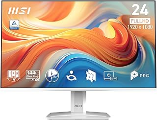 Compare MSI PRO MP243W E14 24" IPS 1920 x 1080 FHD, Computer Monitor, 144Hz, Adaptive Sync, HDR Ready, HDMI, Display Port, VESA Mount, Tilt, Slim 4 Bezel at KSA Price