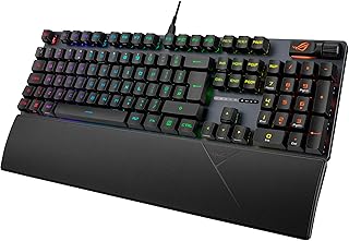 Compare ASUS ROG Strix Scope II RX Gaming Keyboard, IP57, Dampening Foam, Prelubed ROG RX Red Optical Switches, PBT Keycaps, multifunction controls, Xbox Game Bar function hotkeys, RGBBlack, US layout at KSA Price