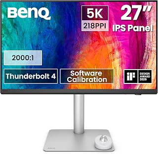 Compare BenQ PD2730S 27” 5K IPS Professional Monitor, 2000:1 CR, 90W Thunderbolt 4, 218 PPI, 98% P3, Nano Matte Panel, Daisy Chain, KVM, Height Adjust, Best for Mac, 3D Artists, VFX, KSA  3 YR WARRANTY at KSA Price