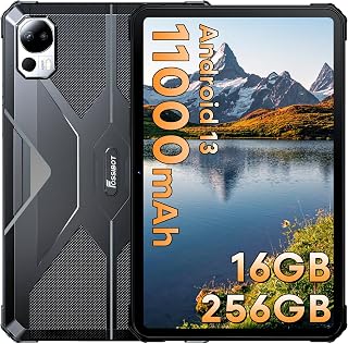Compare FOSSiBOT DT1 Unbreakable Tablet 11000 mAh Battery, 16 GB + 256 GBSD 1 TB Android 13 Touchscreen Tablet 10.4 Inches, 48MP Camera, 1920 x 2000 FHD+, Dual SIM 4G Tablet, 5G WiFi, IP68IP69KGPSOTG, at KSA Price