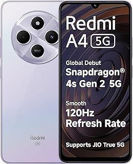 Redmi A4 5G (Sparkle Purple, 4GB RAM, 128GB…