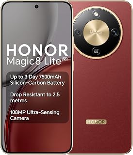 Compare Honor Magic8 Lite DualSIM 512GB ROM + 8GB RAM GSM Only | No CDMA Factory Unlocked 5G Smartphone Reddish Brown  International Version at KSA Price