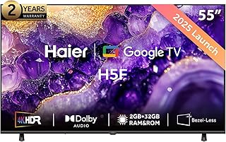 Haier 55 Inch 4K UHD Smart Google TV |…