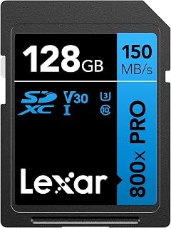 Lexar 128GB High-Performance 800x PRO SDXC UHS-I…