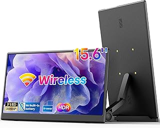 Portable Wireless Monitor (2026), 15.6 Inch Portable…