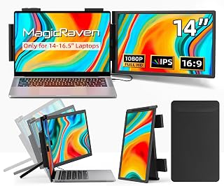 MagicRaven Laptop Screen Extender, 14 Inch 1080P…