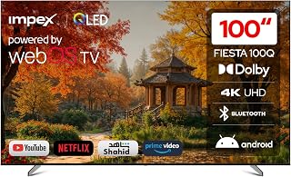 Impex 100” Smart QLED TV 4K Ultra HD FIESTA100Q, WebOS…