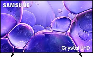 Compare Samsung 65 Inch Crystal UHD TV, U8000F, 4K, Crystal Processor 4K, MetalStream Design, Samsung Knox Security, Endless Free Content, Smart TV, UA65U8000FUXZN 2025  UAE Version at KSA Price