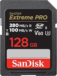 Compare SanDisk 128GB Extreme PRO SDXC UHSII Memory Card  C10, U3, V60, 6K, 4K UHD, SD Card  SDSDXEP128GGN4IN at KSA Price