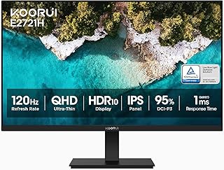 KOORUI 27 Inch QHD (2560x1440) IPS Ultra-Thin…